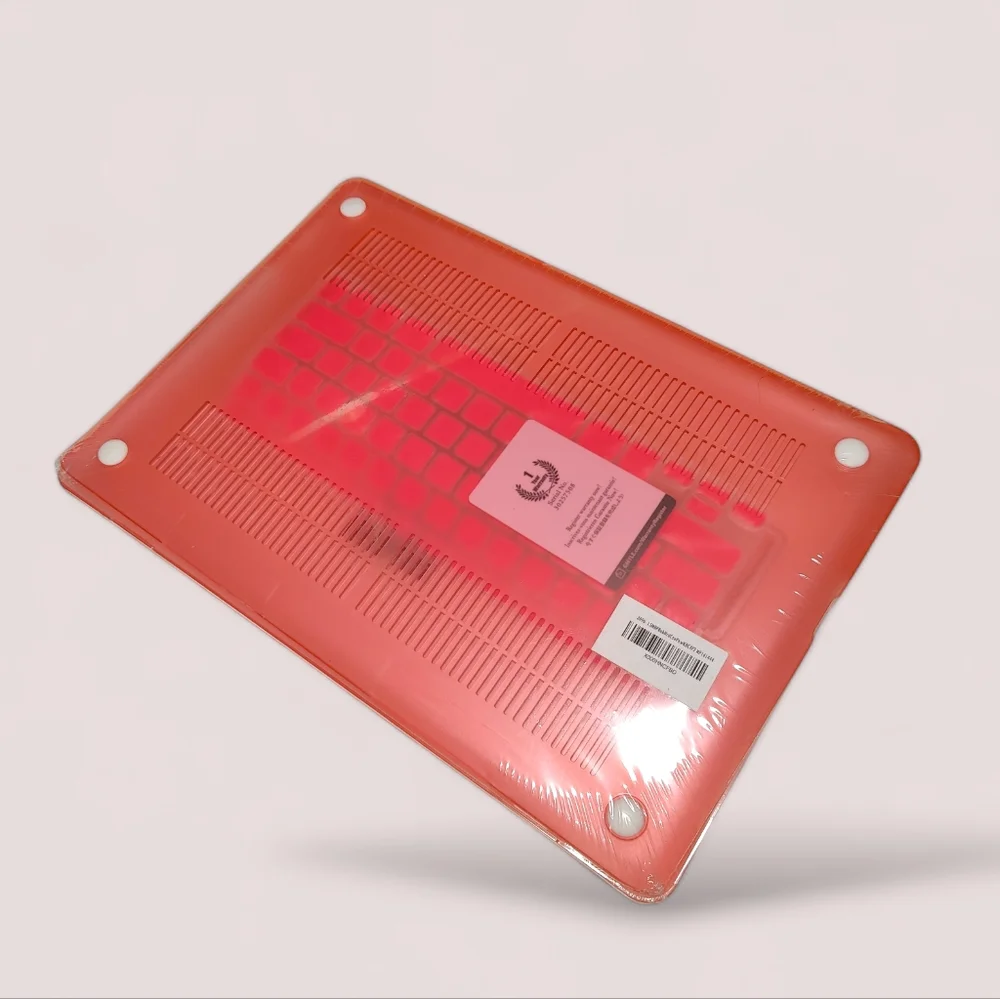 🍄Pink Semitransparent Hardshell Laptop Mac Shell Case